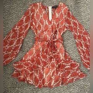 Rust orange dress